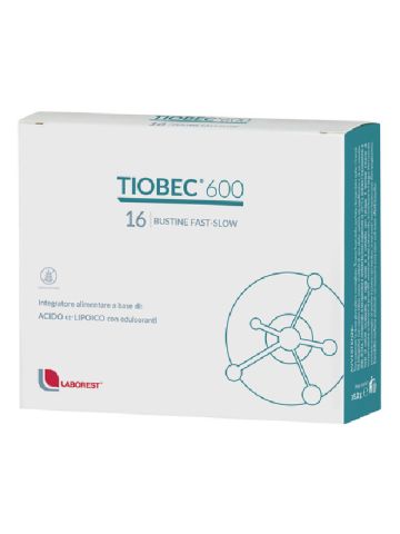 Tiobec 600 Acido Alfa-lipoico Antiossidante 16 Bustine Fast-slow