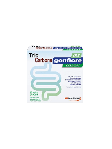 Trio Carbone Gonfiore Ibs Colon 10 Bustine