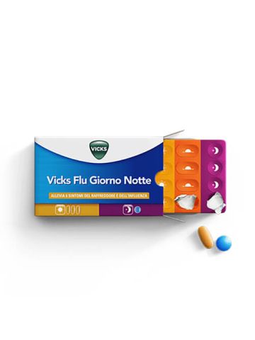 Vicks Flu Giorno Notte 12+4 Compresse