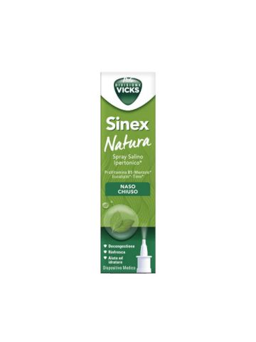 Vicks Sinex Natura Spray Ipertonico Naso Chiuso 20ml