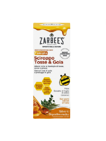 Zarbee's Famiglia Tosse & Gola Sciroppo 150ml