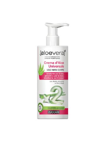 Zuccari [aloevera]2 Crema D'aloe Universale Idratante Viso Mani Corpo 300ml