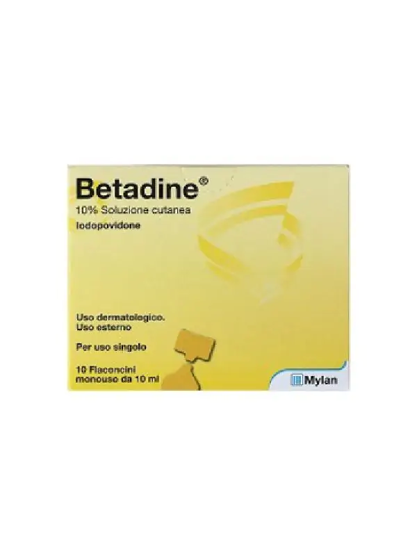 Betadine Soluzione Cutanea Disinfettante 10% 10 Flaconcini 10ml
