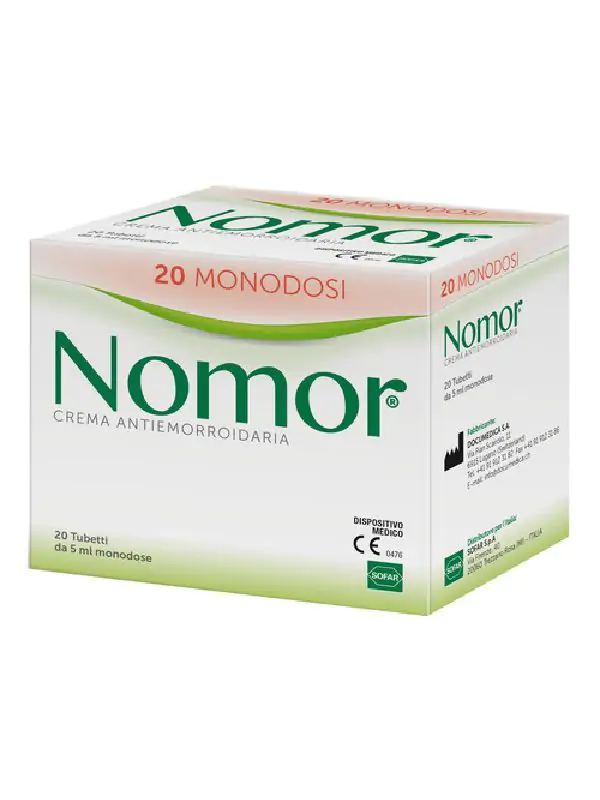 Sofar Nomor Crema Emorroidi Mucosa Rettale 20 Monodose 5ml